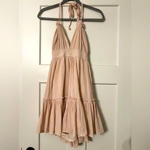 Lelis Collection pink halter / backless mini dress